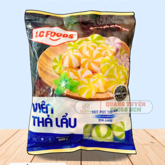 VIÊN THẢ LẨU TRỨNG CÁ 3 MÀU HỖN HỢP LC 32V 500G