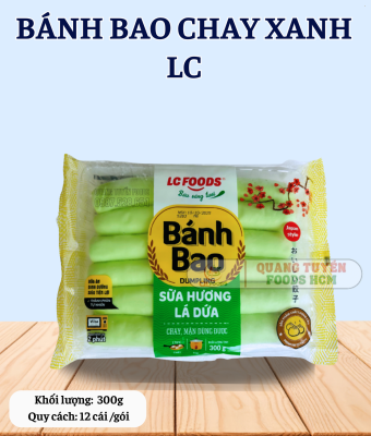 BÁNH BAO  CHAY XANH LÁ DỨA LC 12C 300G