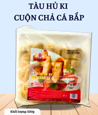 TÀU HỦ KY CUỘN CHẢ CÁ BẮP VIỆT SIN 64C 500G