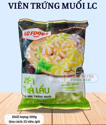 VIÊN THẢ LẨU PHÔ MAI TRỨNG MUỐI VTL LC 32V 500G