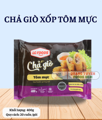 CHẢ GIÒ XỐP TÔM MỰC LC 20C 400G