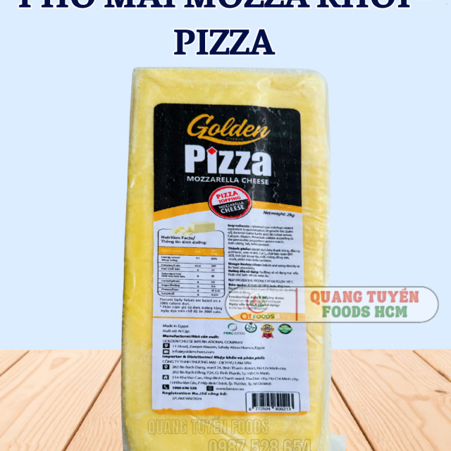 PHÔ MAI KHỐI PIZZA 2KG
