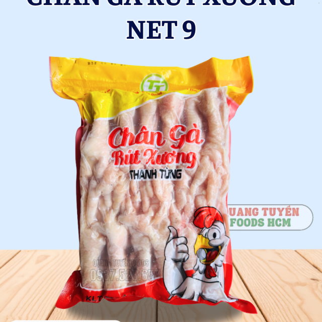 CHÂN GÀ RÚT XƯƠNG THANH TÙNG NET 9 ĐỎ 32-35C 1KG