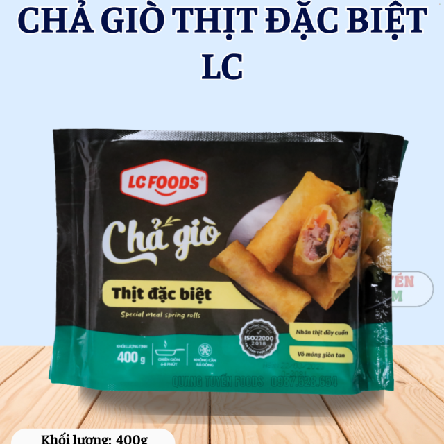 CHẢ GIÒ THỊT ĐẶC BIỆT LC 20C 400G