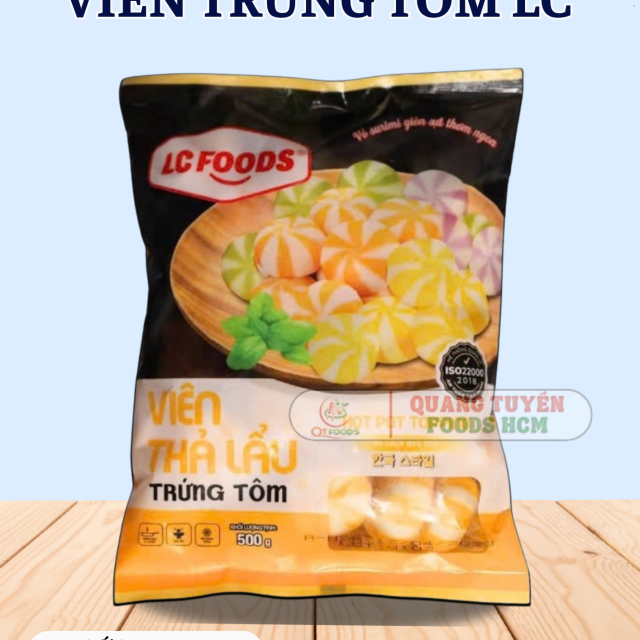 VIÊN THẢ LẨU TRỨNG TÔM VÀNG VTL LC 32V 500G