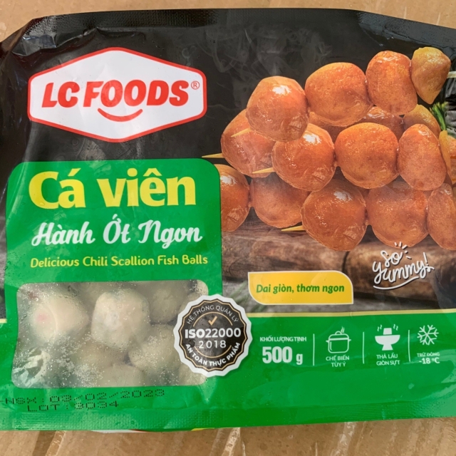 Cá  Viên Hành Ớt LC 500GR